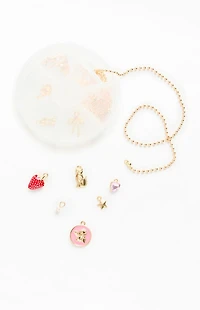 LA Hearts Gold DIY Cham Necklace & Bracelet Kit