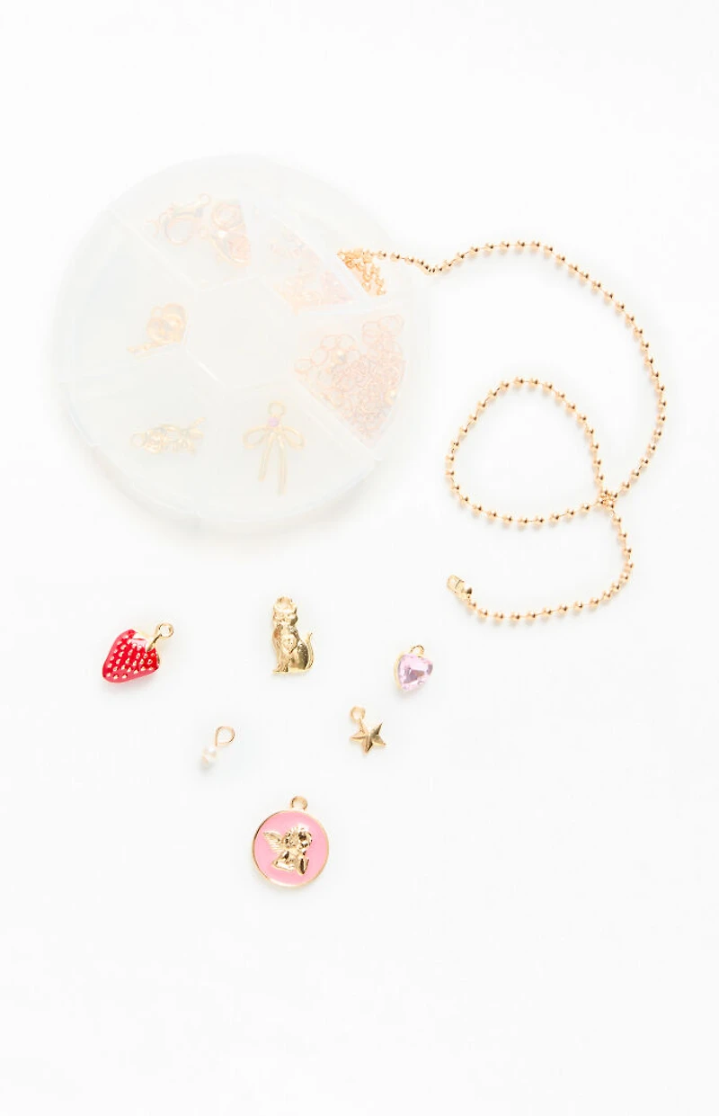 LA Hearts Gold DIY Cham Necklace & Bracelet Kit