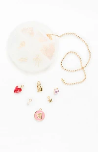 LA Hearts Gold DIY Cham Necklace & Bracelet Kit
