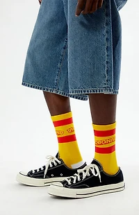 McDonaldland Happy Striped Crew Socks