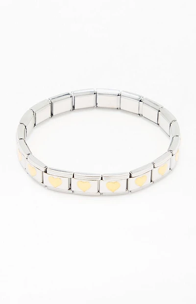 LA Hearts Heart Link Charm Bracelet