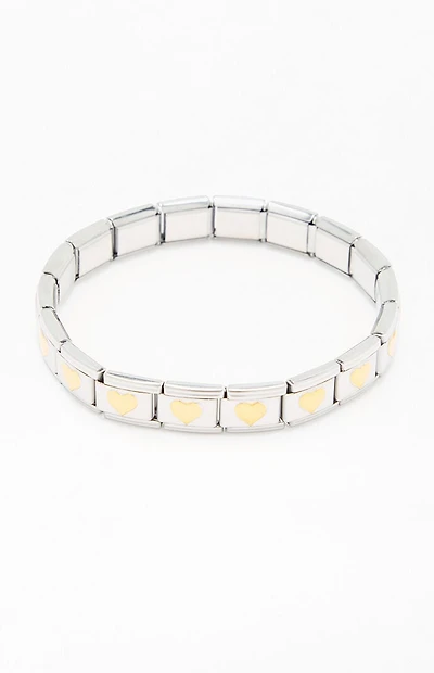 LA Hearts Heart Link Charm Bracelet