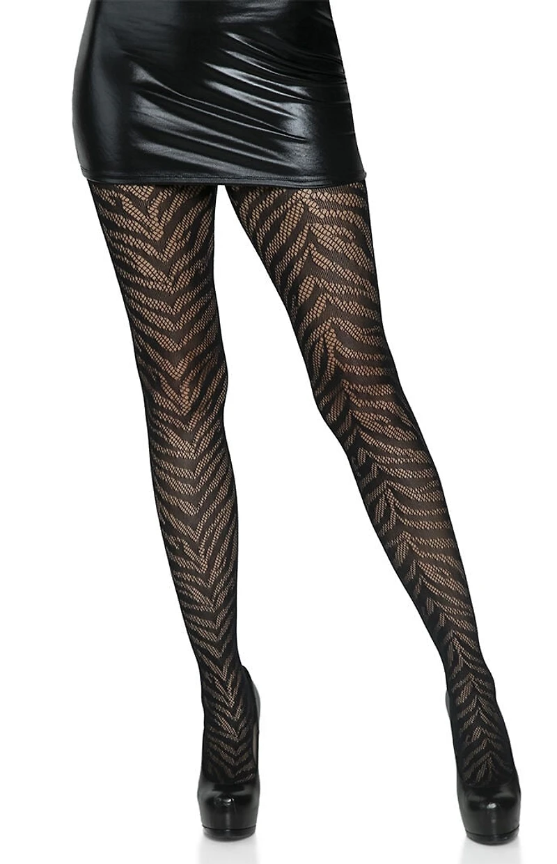 Leg Avenue Costume Zebra Fishnet Tights