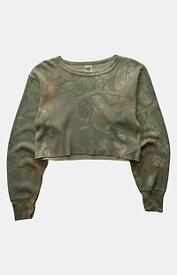 PS VINTAGE 90s Camo Cropped Top