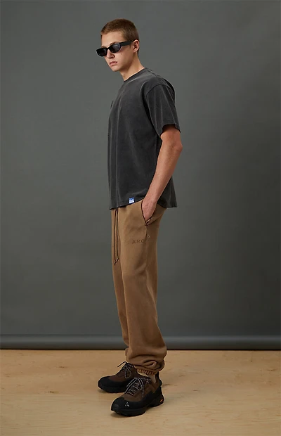 A.R.C. Brown Fleece Jogger Sweatpants