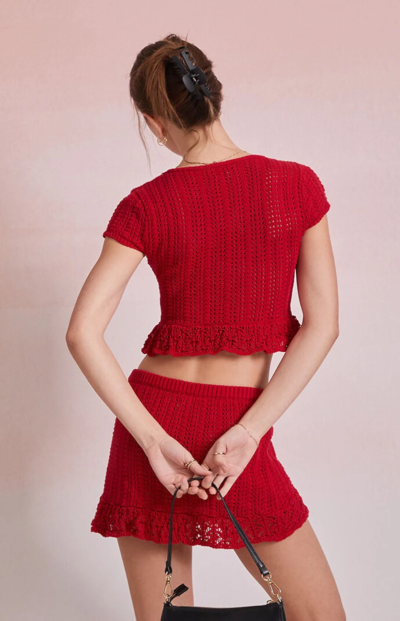 Beverly and Beck Elenah Crochet Top