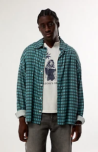 Pacsun Mills Plaid Long Sleeve Shirt