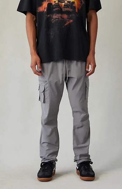 Pacsun Stretch Gray Slim Cargo Pants