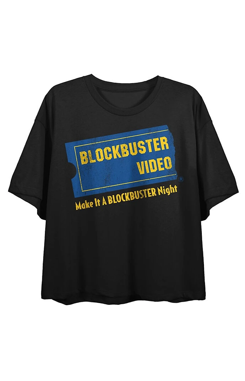 Blockbuster Video Logo Cropped T-Shirt