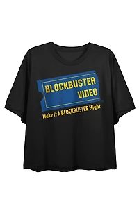Blockbuster Video Logo Cropped T-Shirt