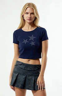 Your Favorite Rhinestone Star Trio Baby T-Shirt