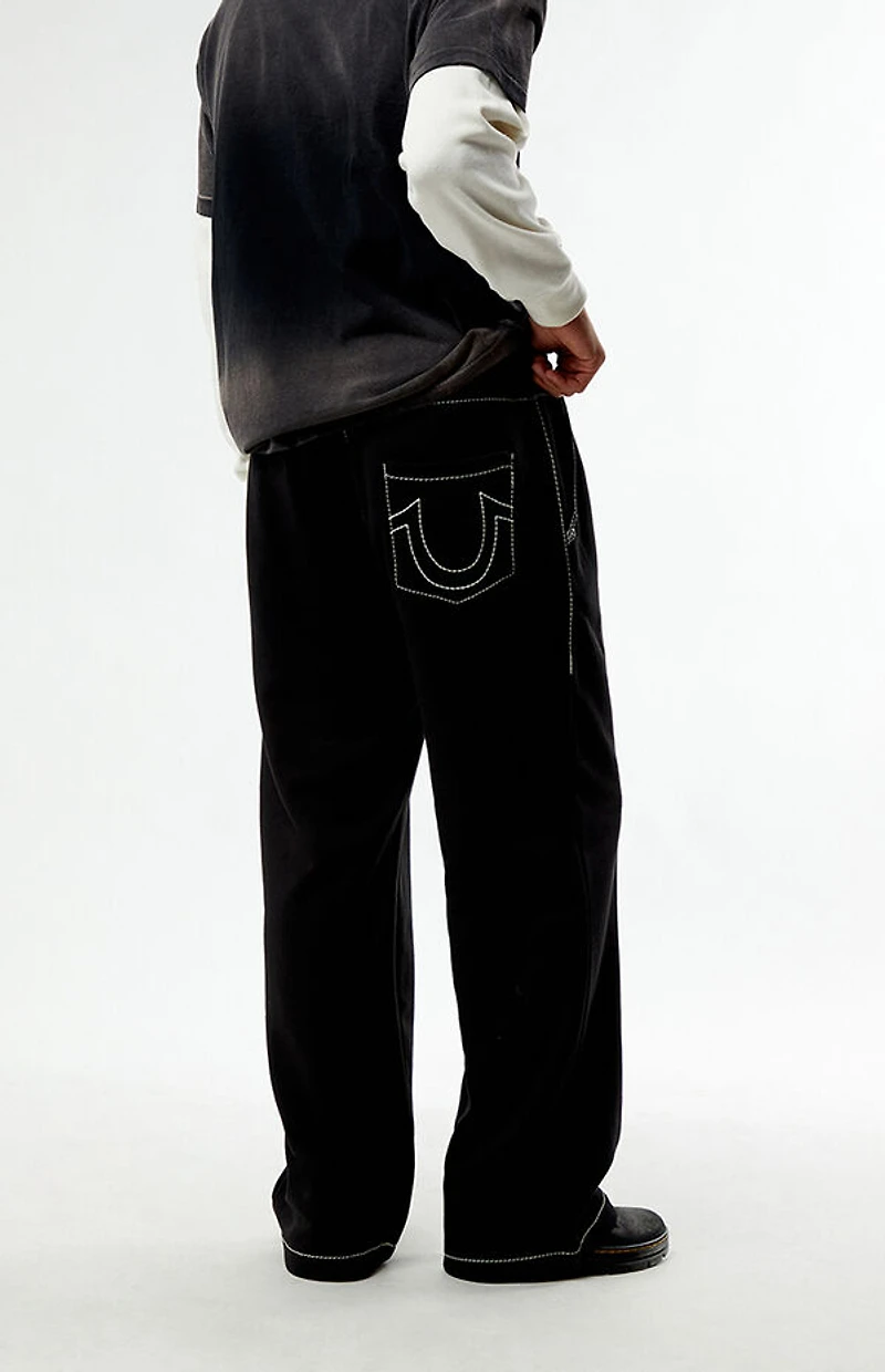 True Religion Big T Logo Baggy Sweatpants