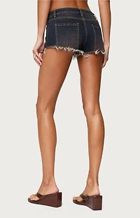 Edikted Mistie Denim Micro Shorts