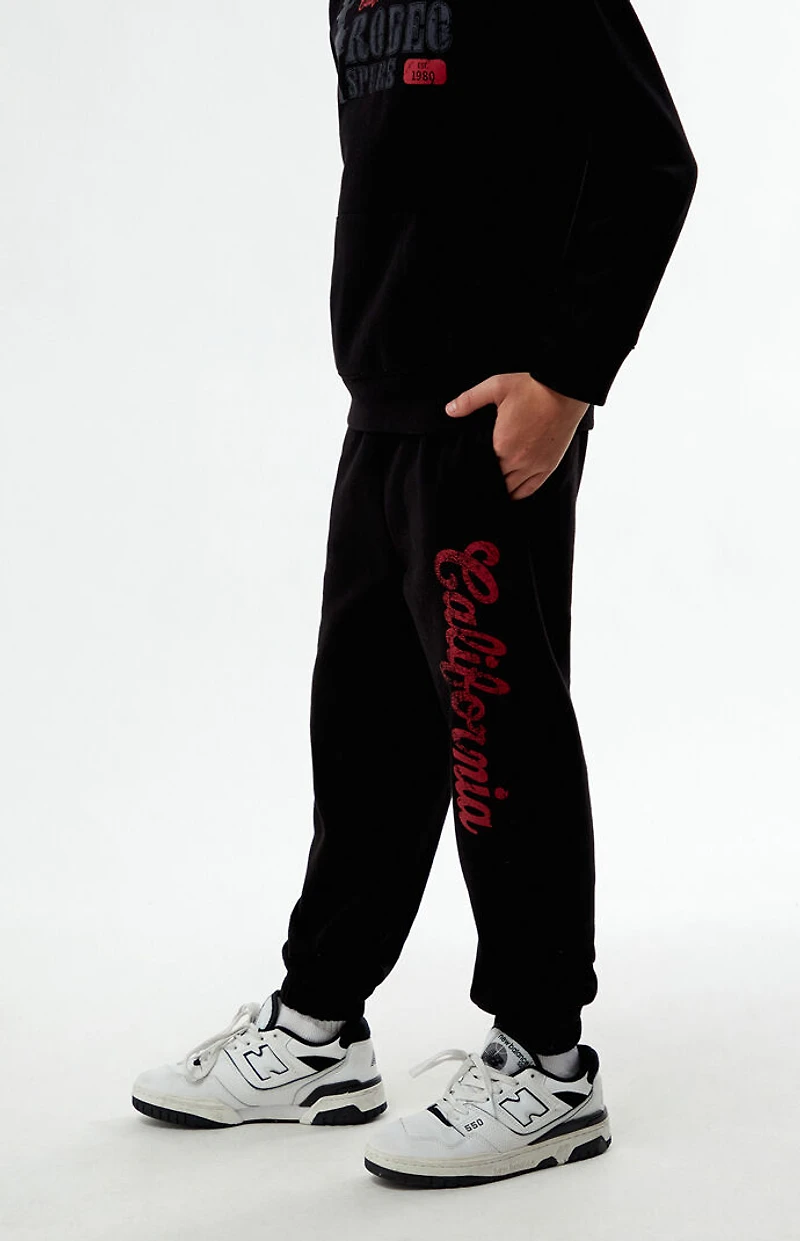 Pacsun Kids Black California Jogger Sweatpants