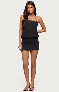 Edikted Alannah Backless Strapless Mini Dress