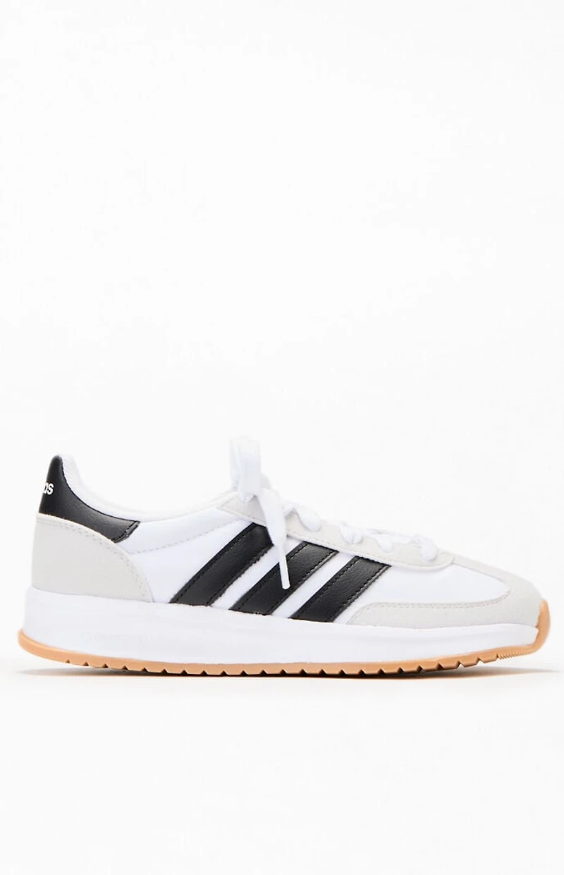 adidas Kids White & Black Run 70s 2.0 Shoes