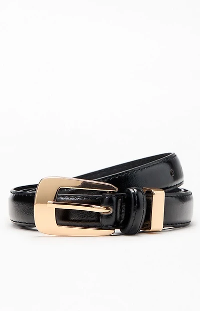 Pacsun Black Faux Leather Essential Belt
