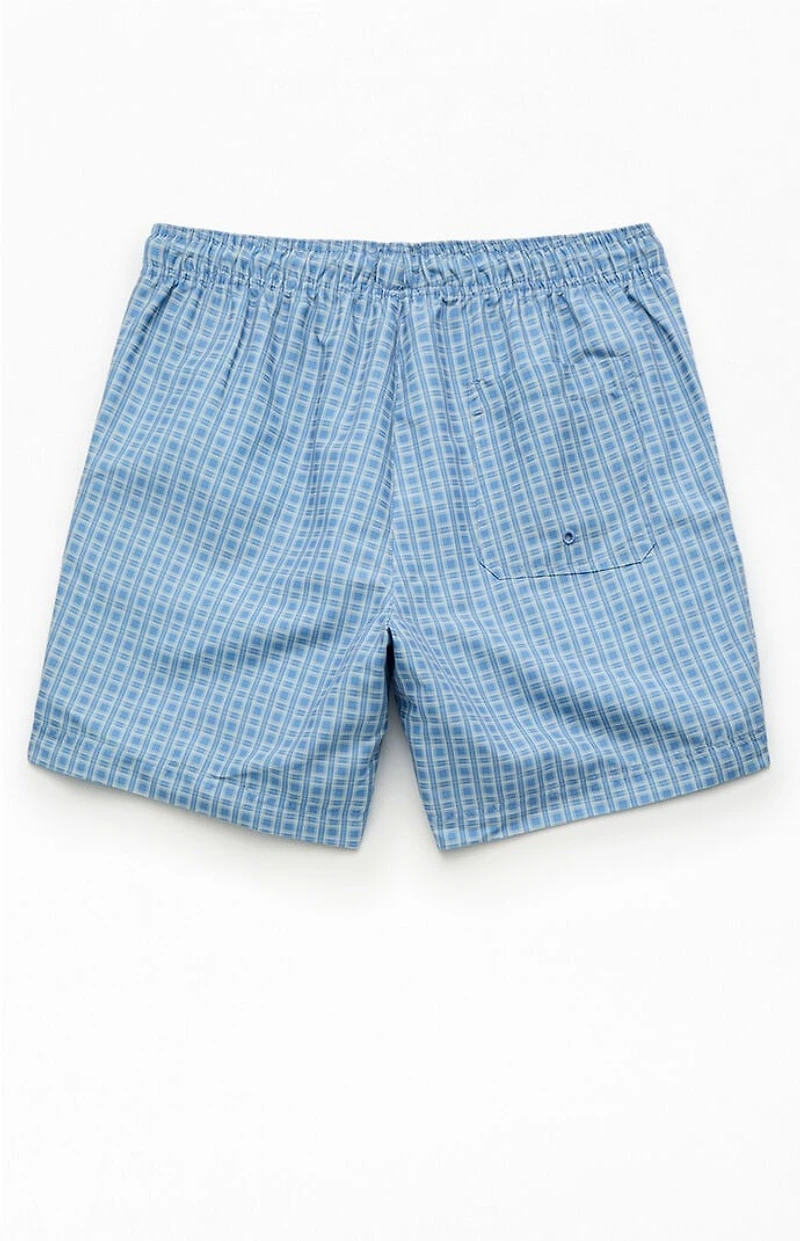 Pacsun Plaid Collegiate 6.5" Swim Trunks