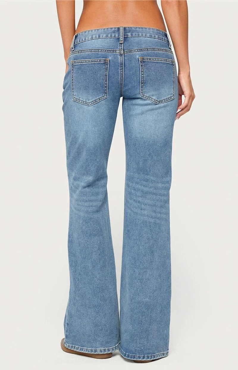 Edikted Girla Low Rise Wide Leg Jeans