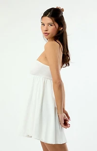 Your Favorite Clara Smocked Strapless Mini Dress