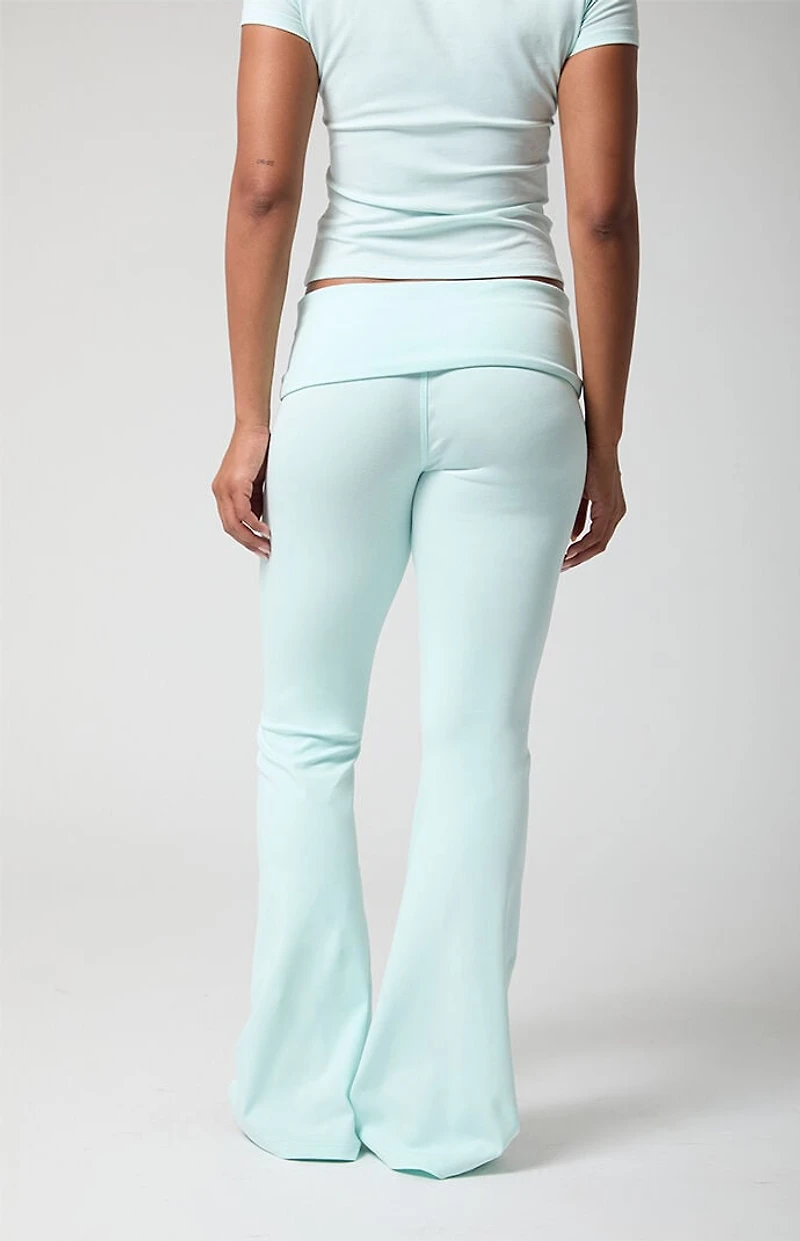 PAC 1980 DRIFT Active Fold-Over Waistband Flare Yoga Pants