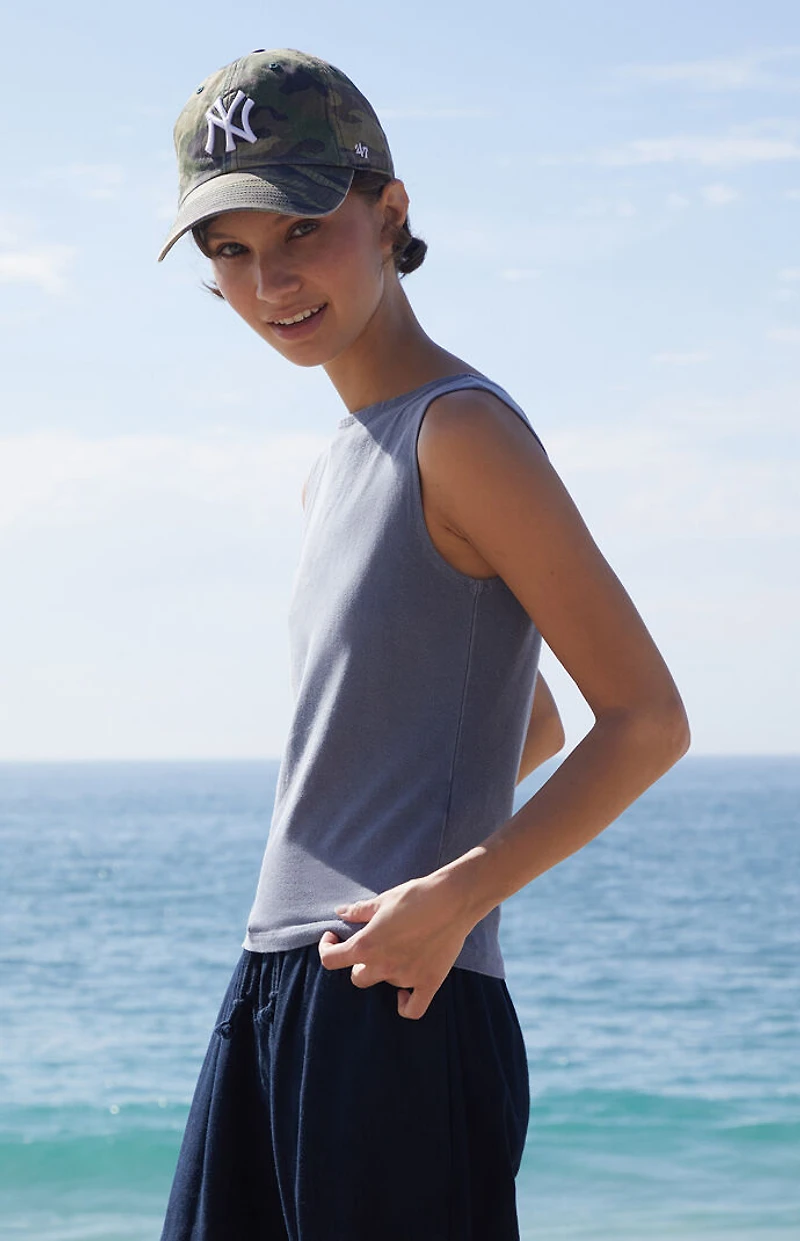 John Galt Washed Navy Kathleen Top