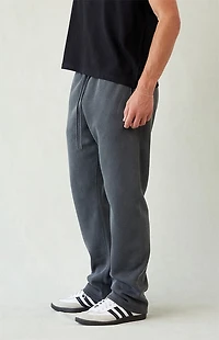 Pacsun Washed Black Straight Leg Sweatpants