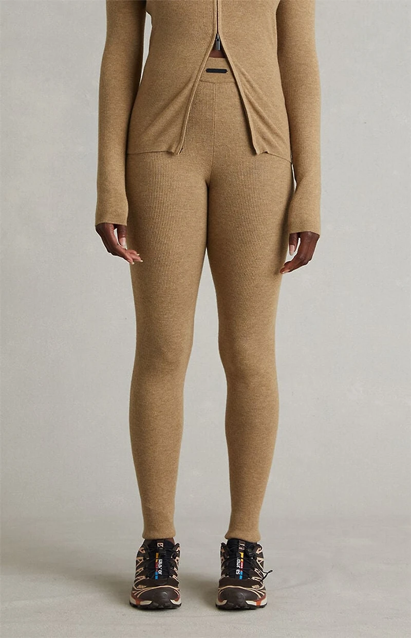Fear of God ESSENTIALS Women's Dune Ribbed Knit Leggings