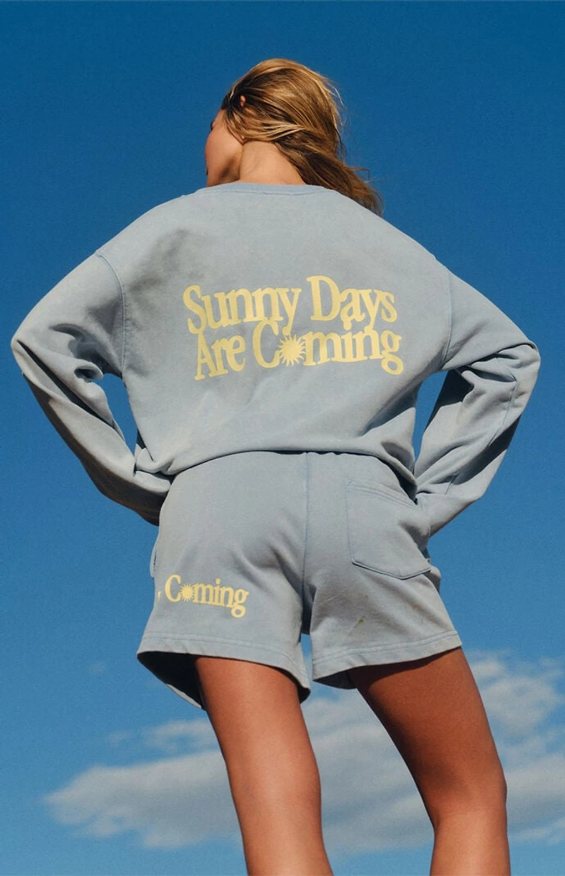 THE MAYFAIR GROUP Sunny Days Are Coming Henley Sweatshirt