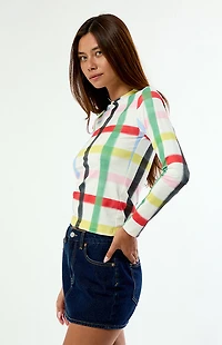 Sixxta Rainbow Confetti Long Sleeve Top