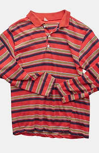 PS VINTAGE 80s Striped Polo Top