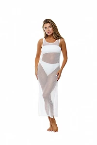 VYB White Camden Crochet Maxi Dress