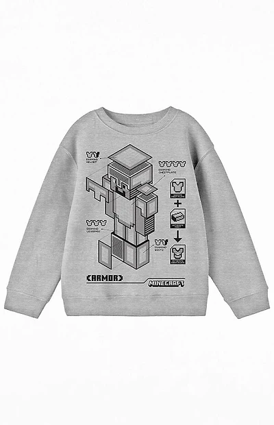 Kids Minecraft Crew Neck Sweatshirt