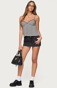 Edikted Orietta Striped Babydoll Top