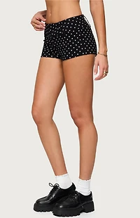 Edikted Twyla Polka Dot Stretch Shorts