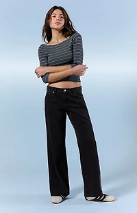 Pacsun Zoe Low Rise Girlfriend Jeans Black