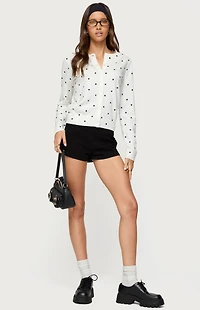 Edikted Shea Polka Dot Knitted Cardigan