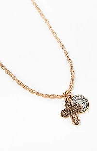 Pacsun Gold Cross Pendant Necklace