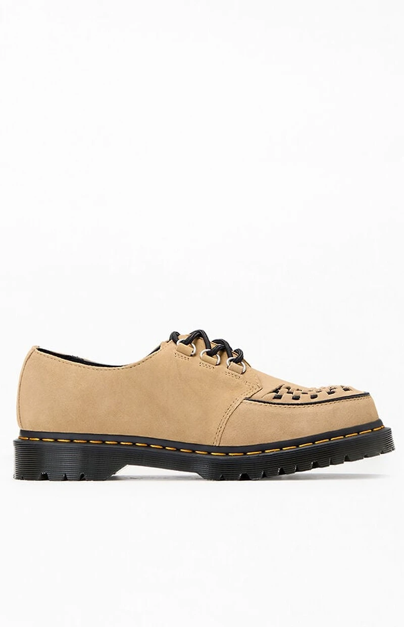 Dr Martens Tan Ramsey Savannah Suede Shoes