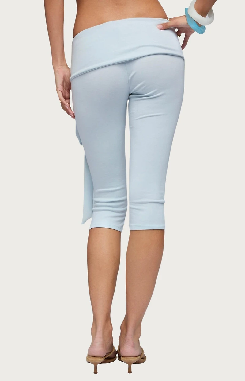 Edikted Adara Tie Capri Pants