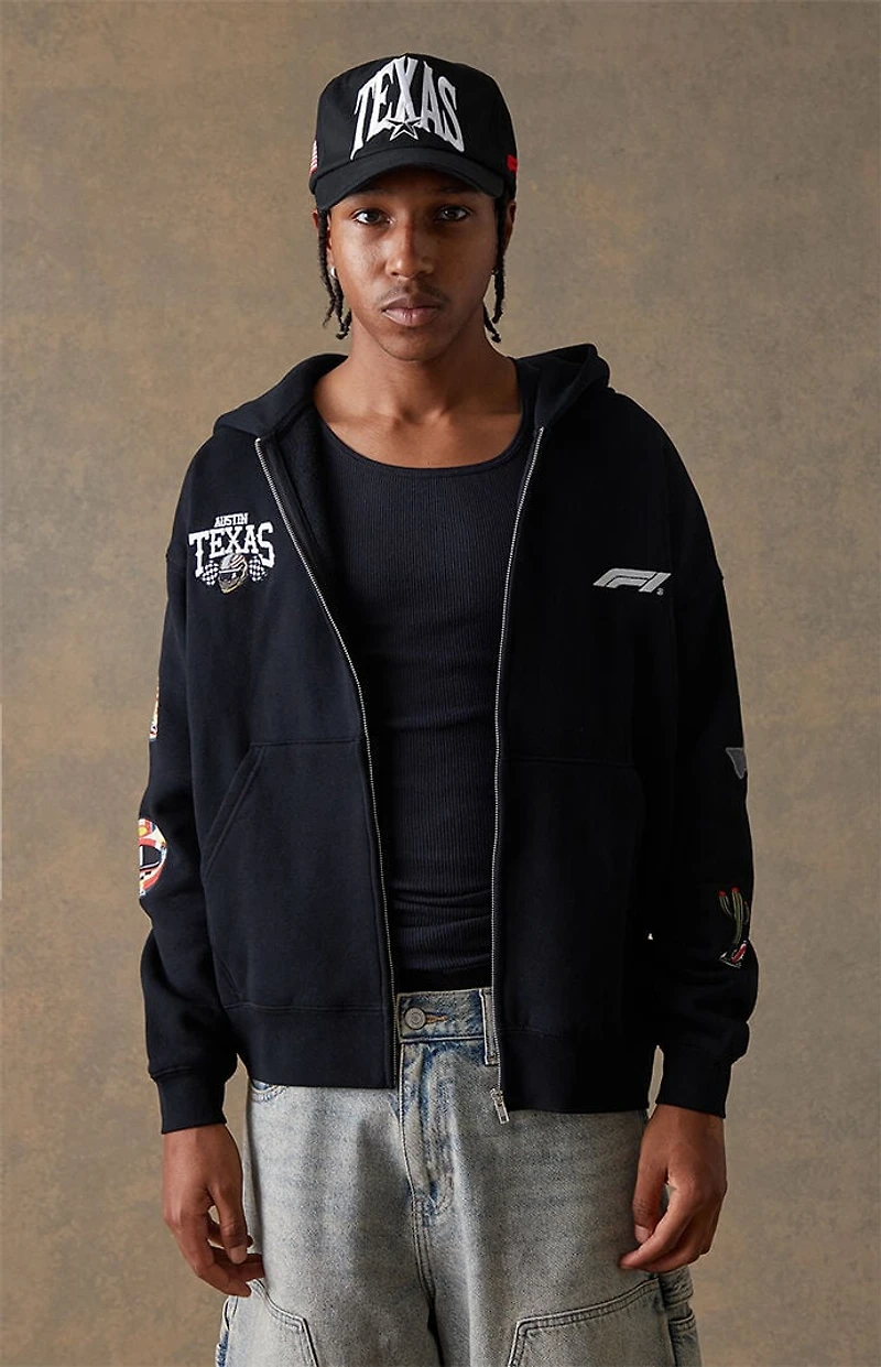 Formula 1 x Pacsun United States Grand Prix 2025 Austin Texas Zip Up Hoodie