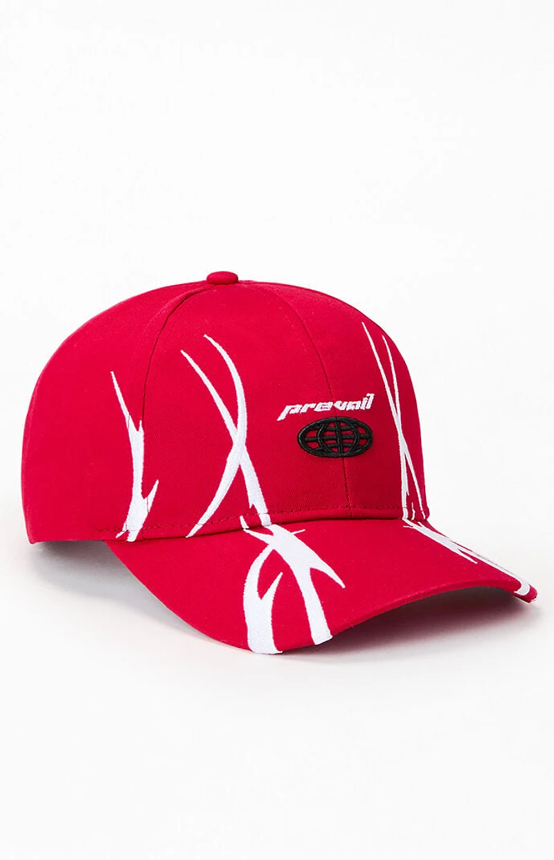 Pacsun Red Ascend Prevail Snapback Hat
