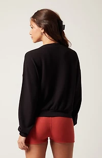 PAC 1980 Active Aspen Waffle Knit First String V-Neck Sweatshirt