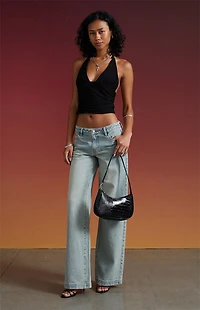 Third Charm Blair Deep V Halter Top