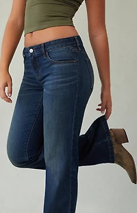 Pacsun Jade Low Rise Bootcut Jeans Dark Blue Tint
