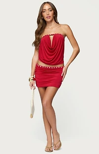 Edikted Giana Iridescent Mini Skirt