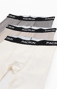 Pacsun 3 Pack Warm Grey Boxer Briefs