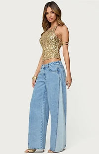 Edikted Pasha Sequin Tank Top