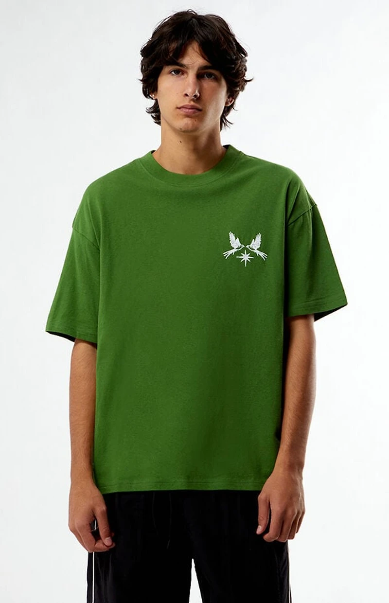Pacsun Doves Embroidered T-Shirt