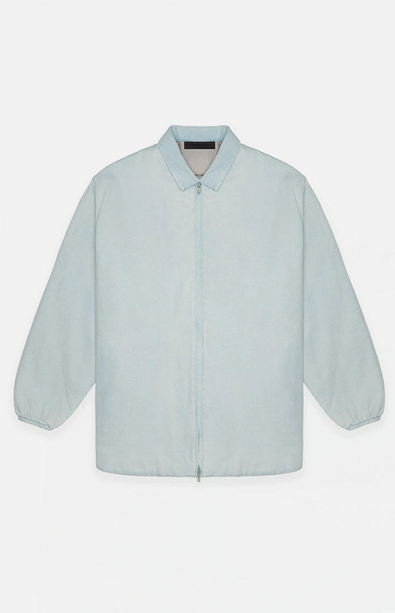 Fear of God ESSENTIALS Light Wash Denim Filled Shacket